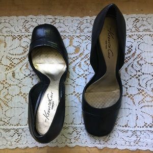 KENNETH COLE Square Toe Leather Heel Pump 10/41